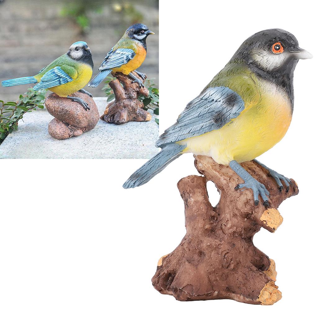 Garden Bird Statue Sculpture Decoration Animal Bird Figurine for Indoor Outdoor Backyard Yard Porch Patio Home Shelf Decor Bird Ornament