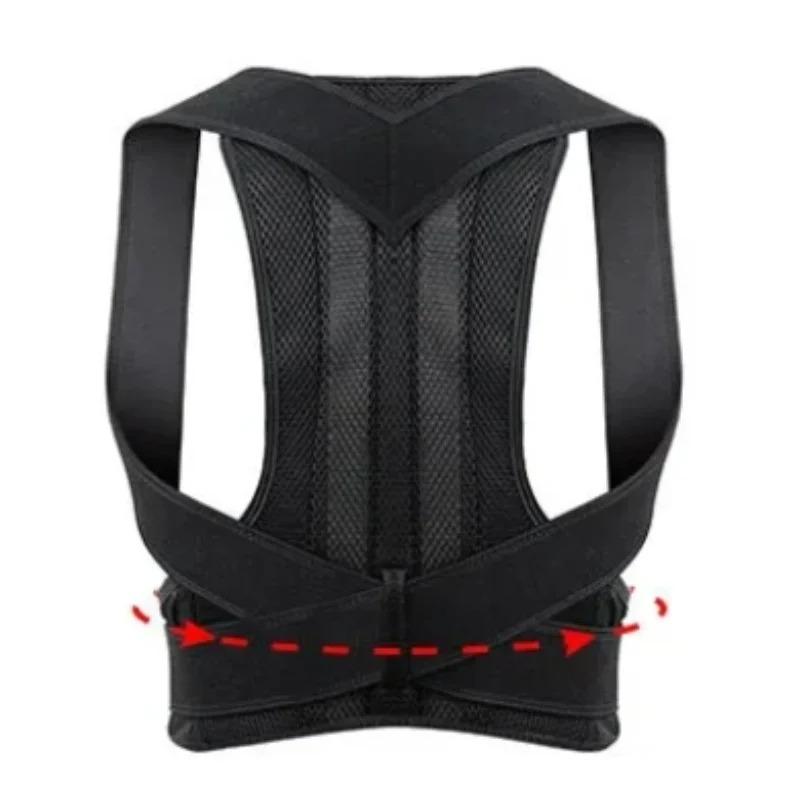 

Adjustable Back Posture Corrector, Breathable Shoulder Waist Support Straps for Teens Boys Girls, Back Pain Relief Brace M