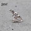 Non-fading Alloy Jewelry Piercing Earring 3D Tyrannosaurus Rex Design Stud