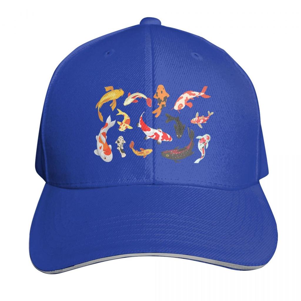 Koi Fish Baseball Cap Curved Brim Classic Fit Low Profile Unstructured Unisex For Men Women