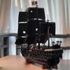 Pirates of the Caribbean Captain Jack’s Ship, Large Black Pearl Model, Small-Brick Building Block Toy