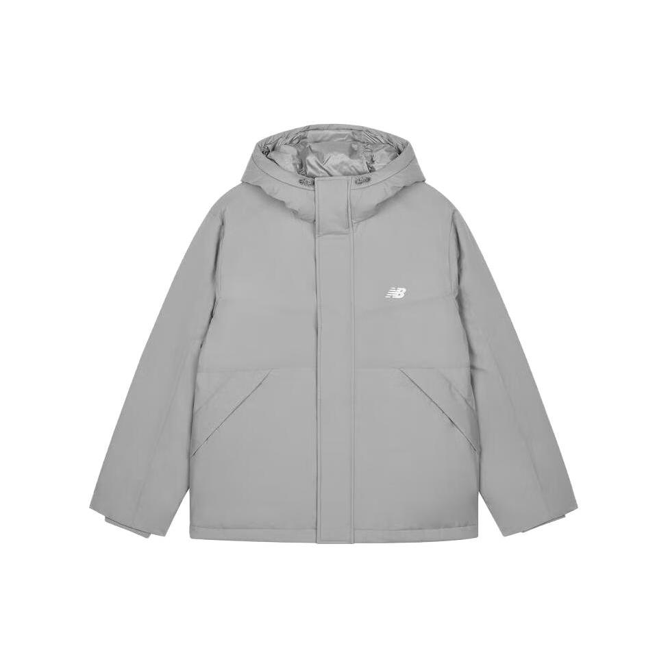 Мужская пуховая куртка New Balance Светло-серая AMJ33322-TAG XXL