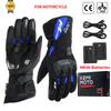 KEMIMOTO Electric Heated Gloves Winter Skiing Gloves Touch Screen Motorcycle Gloves Waterproof Rechargeable Heating Thermal