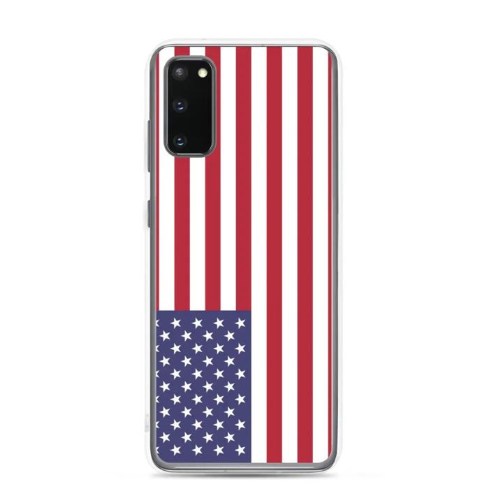 Coque Téléphone - Samsung - Galaxy S24 - Drapeau États-Unis - Souple - Multicolore