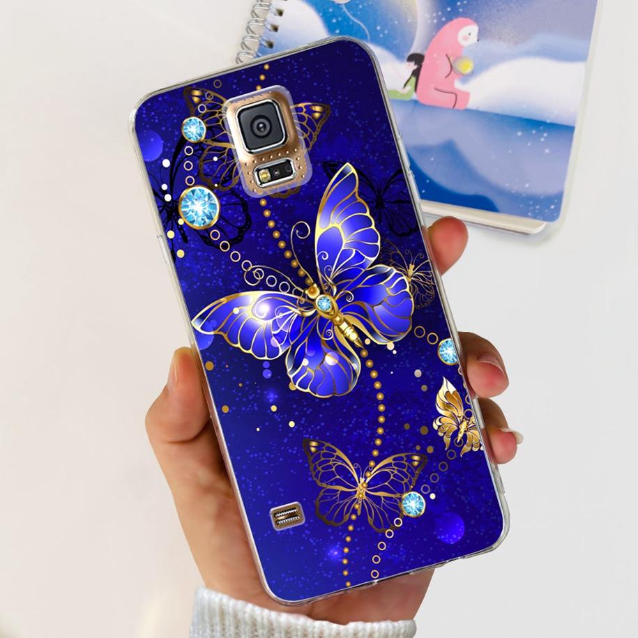 For Samsung Galaxy S5 Case G900F G900I i9600 S 5 Back Cover Cool Painted Soft Silicone Clear Phone Case For Samsung S5 Neo Coque