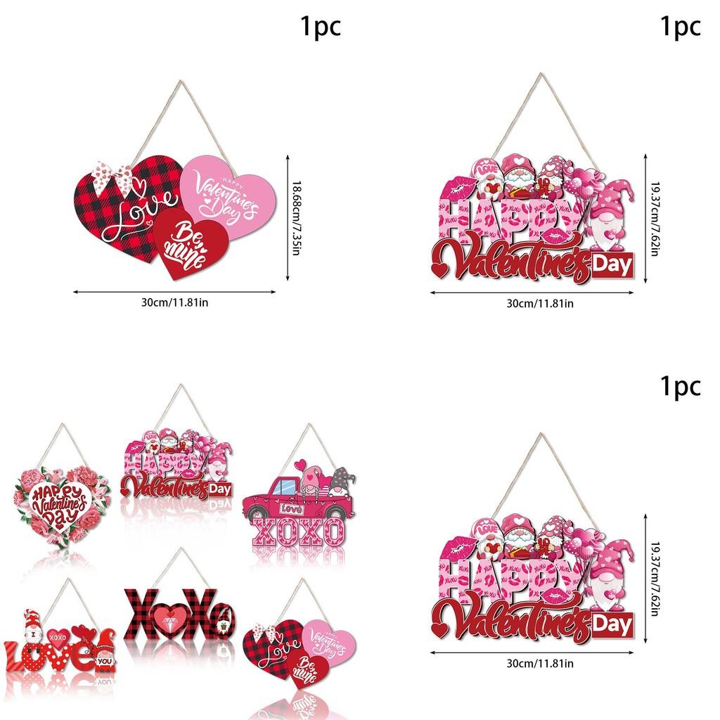 Herz Blume Papier Türhänger Partydeko für Valentinstagsfeier