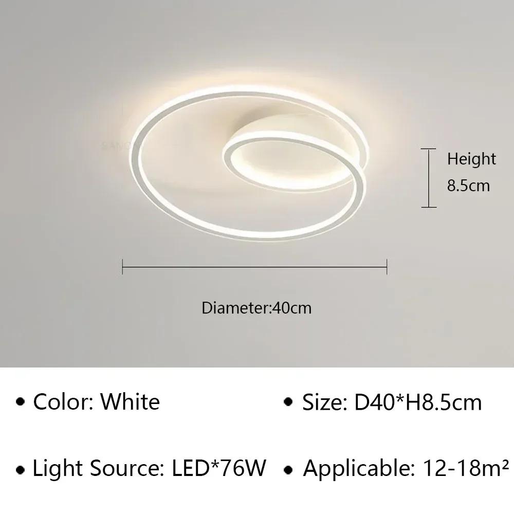 

Современный светодиодный простой потолочный светильник, люстра для гостиной, столовой, кабинета, спальни, домашнего декора, светильник для внутреннего использования, люстра Cold White(No RC)