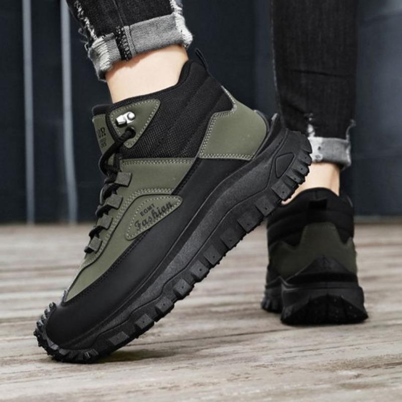 Fashion Men Safty Work Boots High Quality Comfortable Wear-resistant Protective Shoes Outdoor Non Slip Hiking Man Sneakers Ankle Boots
