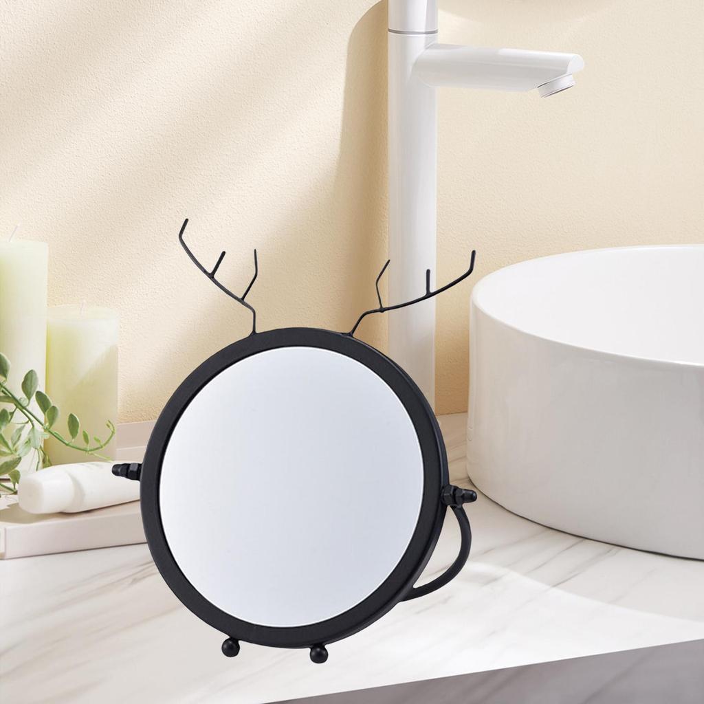 Desktop Makeup ° Rotation Mirror Small Stand Mirror for Tabletop
