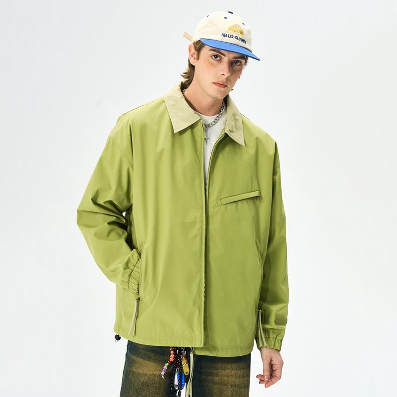 Jianheng Stand-up Collar Jacket Jacket Men's Spring and Autumn Business High-end Casual Top Trendy Brand High-end Jacket