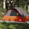 VidaXL Family Dome Tent 6 Personnes, Shade Tent with Carry Bag, Camping Awning, Garden Shelter, Orange 94553