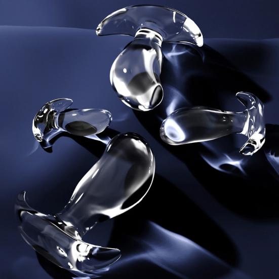 Transparent Anal Stopper Butt Stopper Reusable Adult Sex Toy Ergonomic Personal Anal Trainer for Men Women Couples Beginners