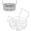 Stainless Steel Canning Rack, Foldable Anti Scalding Canning Rack for Water Bath Canner Saving Time Water Bath Canner Holder for Pressure Canner