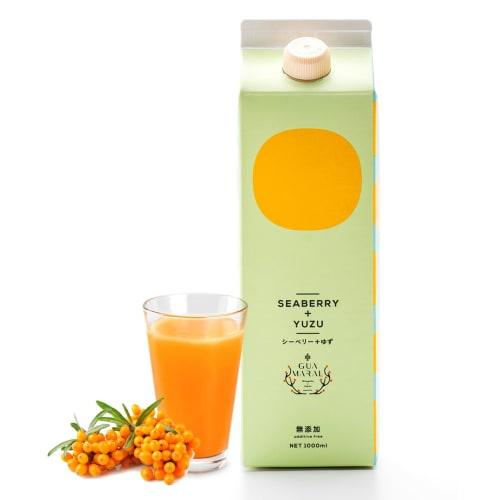 

Guamaral Sea Buckthorn Juice with Yuzu Flavor, 1000ml Paper Carton (1 Bottle), Approximately 1 Month s Supply, Produced in Mongolia, Made in Japan