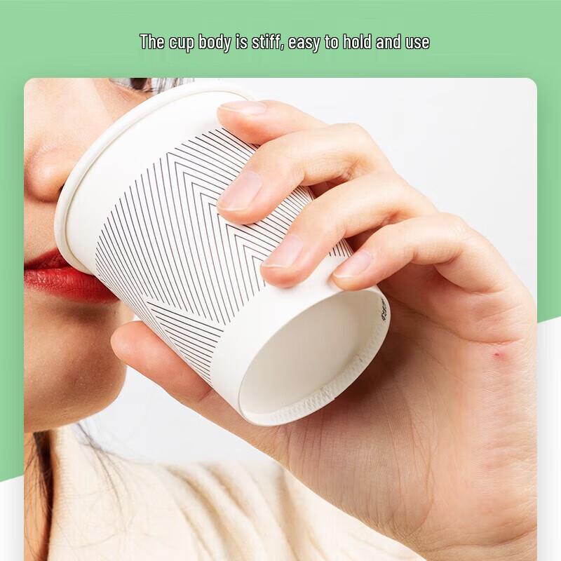 Deli 228ml Disposable Bamboo Pulp Paper Cups