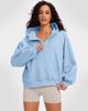 Women's Fleece Jackets Fashion 1/2 Zipper  Long Sleeves Hooded Pullover Sweatshirt With Pockets