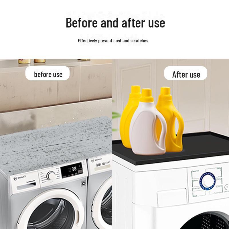 Silicone Washer & Dryer Top Protection Pad - Dustproof, Waterproof, Multifunctional Storage.