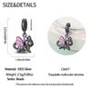 New Authentic copper Animal Collection Charm Bead Charms Black Wing Cat Fishing Pendants Bead Charms Compatible With Bracelets Do It Yourself Jeweller