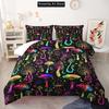 3D Print Fashion Red Mushroom Kawaii Bedding Set Boys Girls Twin Queen Full Size Duvet Cover Pillowcase Bed Adult Bedroom