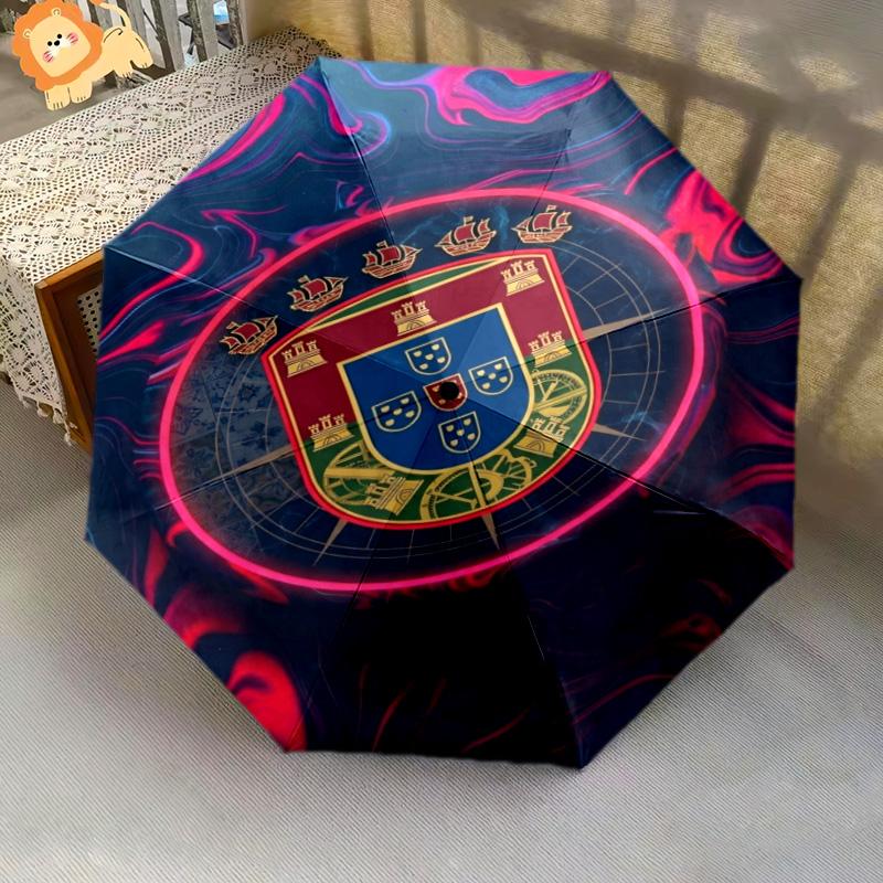 Portugal Football Glory Folding umbrella Suitable for all seasons Suitable for all seasons Three folds Umbrella outdoor