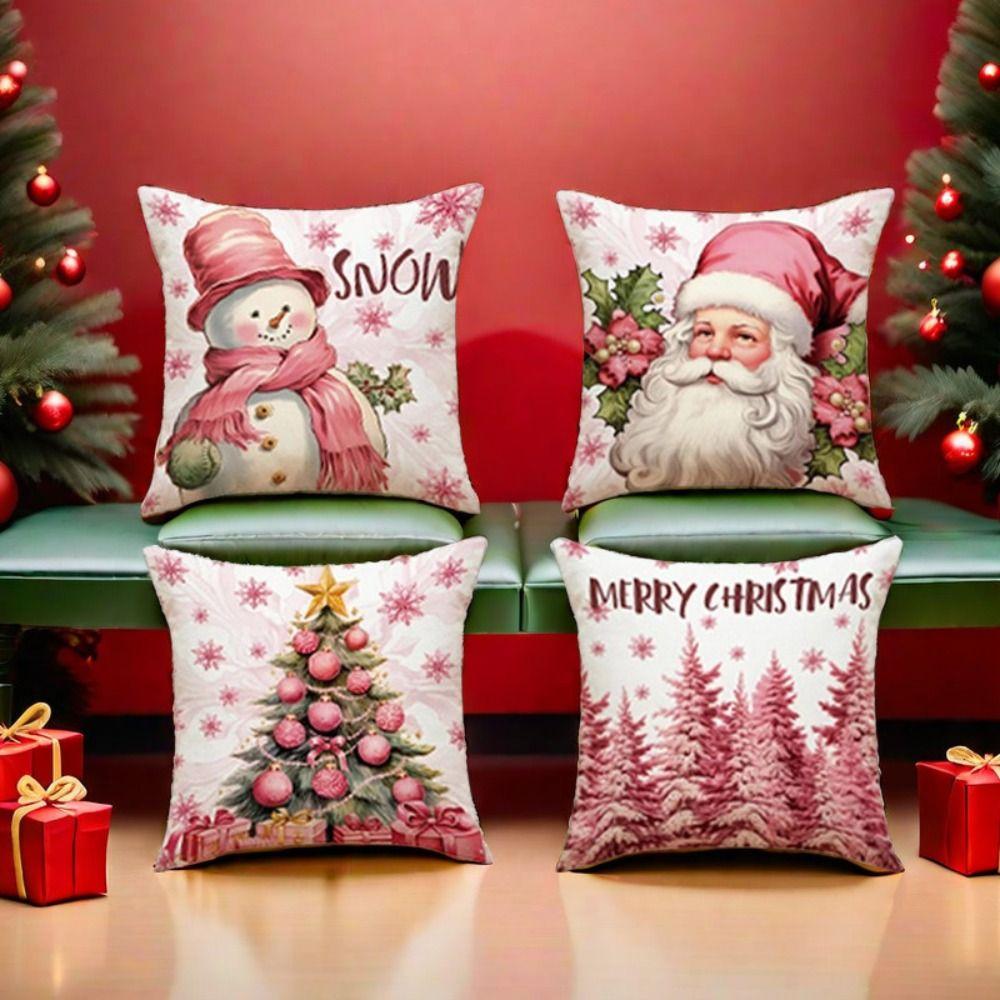 

2 шт. наволочка Санта-Клауса 45x45 см наволочка для подушки домашний текстиль наволочка для гостиной 2