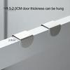 4Pcs Door Back Hooks Rustproof Anti-deform Strong Load-Bearing Coat Towel Organizer Cabinet Hanger Hooks