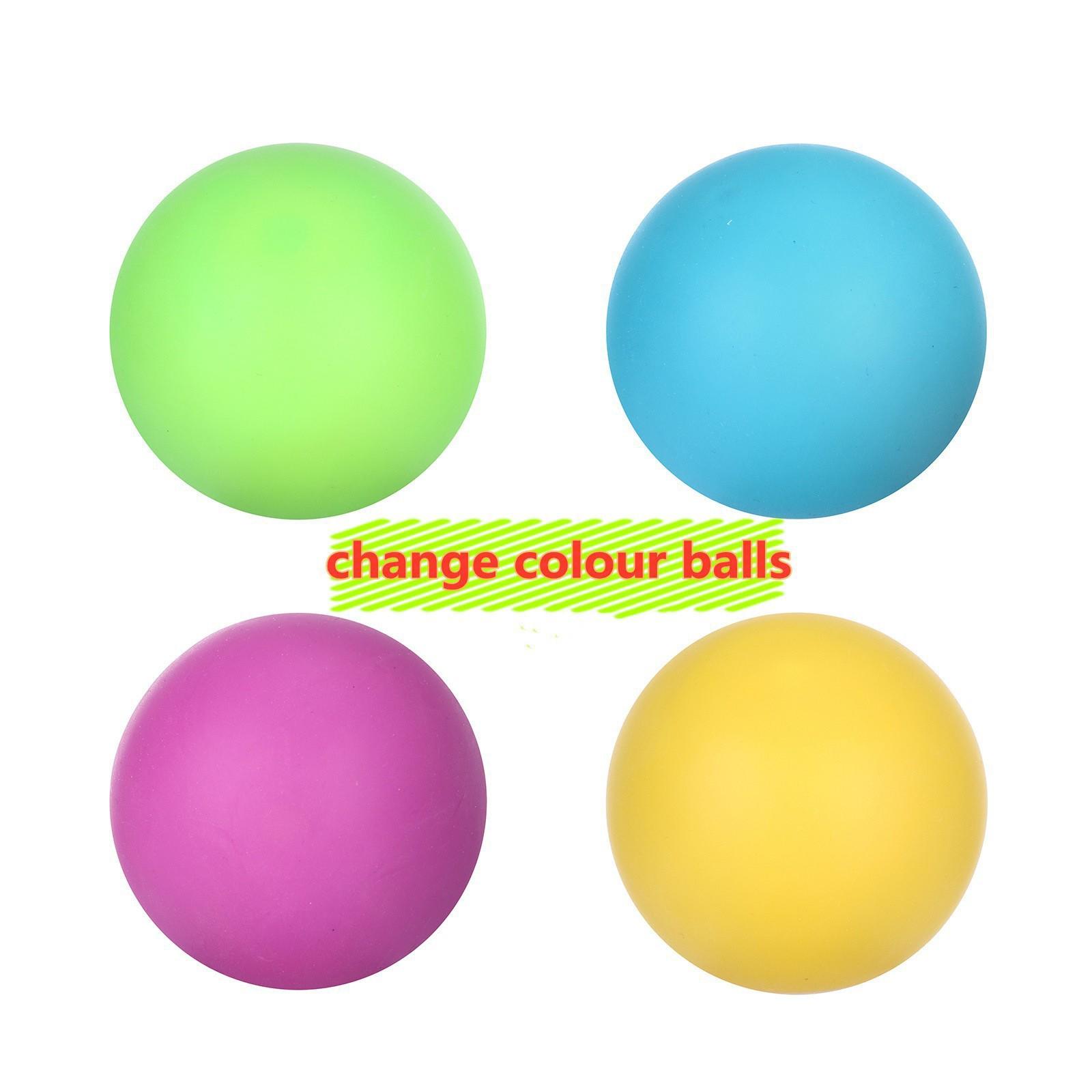Stressverlichtende Kleurveranderende Knijpbal TPR Zacht Rubber Langzame Terugslag Bloem Squishy Speelgoed