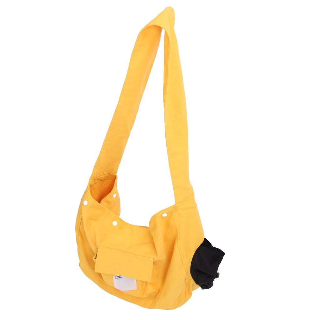 Portabebés tipo bandolera para gatos Transpirable Gran capacidad Bolso bandolera para hombro para mascotas Lona Bolso para gatos perros para
