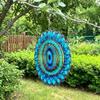 Blue Eye 3D Wind Spinner Metal Hanging Wind Chime Creative Metal Wind Chime  Outdoor