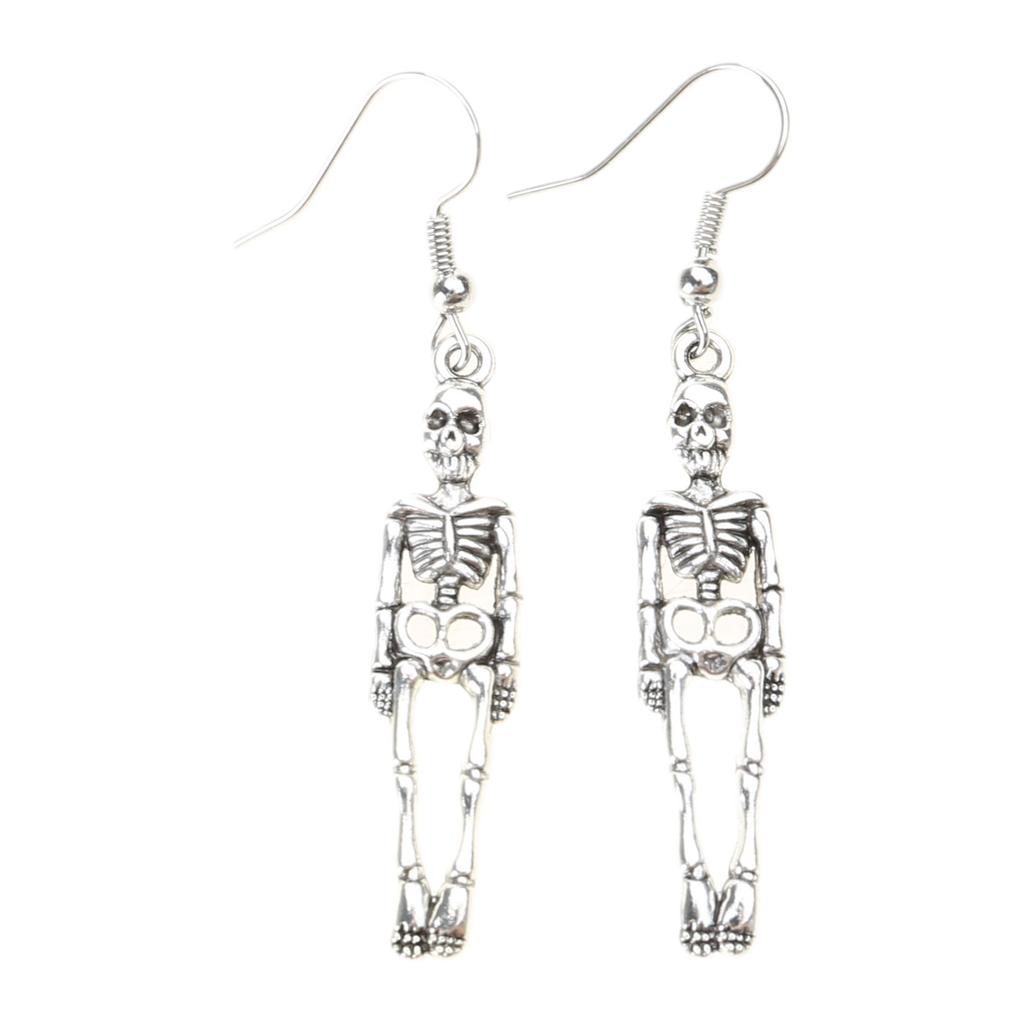 Skull Earrings Big Long Fashion Punk Jewelry for Women Girls Ladies Accessories