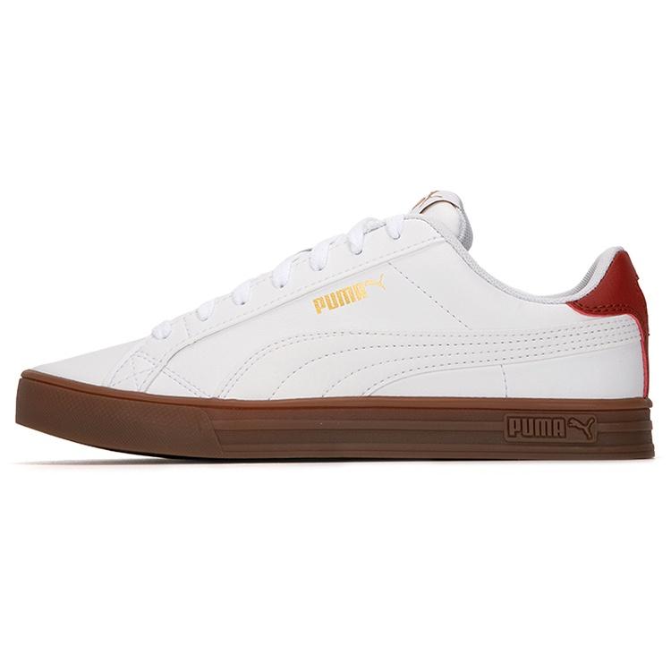 PUMA Smash Vulc V3 Lo White Chili Oil Gum Men s 380752-09 EU 41