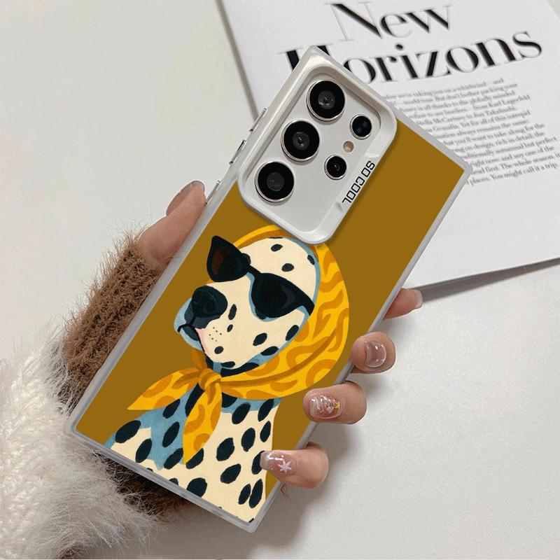 Dalmatian Cute Dog Shockproof Phone Case for Samsung Galaxy S26 Edge S25 Ultra S24 FE S23 Plus S21 Cover Anti Fall Fundas