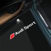 For Audi S S3 2PCS Led Car Door logo Welcome Light For Audi A4 B5 B6 B7 B8 B9 A1 A3 8V 8P 8L A6 C7 A5 A7 A8 Q3 Q5 Q7 TT S3 S6 Sline Quattro