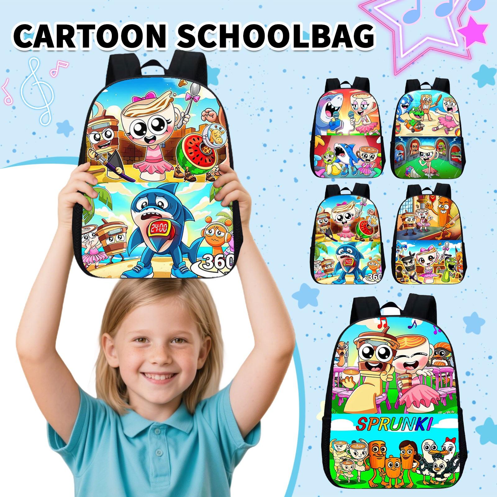 

Cartoon Schoolbag Lightweight Back To School Supplies Schoolbag Laptop Backpack Large 15 Inch Backpack Small Backpack One Size