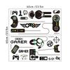 Watercolor E-Sports Gamer Console Vinyl Wall Stickers For Home Decoration Kids Bedroom Boy Gaming Room Anime Puzzle Game Poster