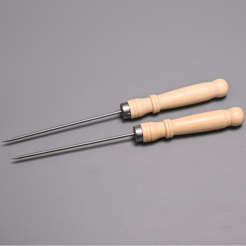 ZISIZ Wooden Handle Stainless Steel Takoyaki Picks