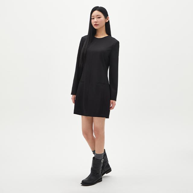 Rap Round Neck A-Line Mini Dress Ar1Wo263