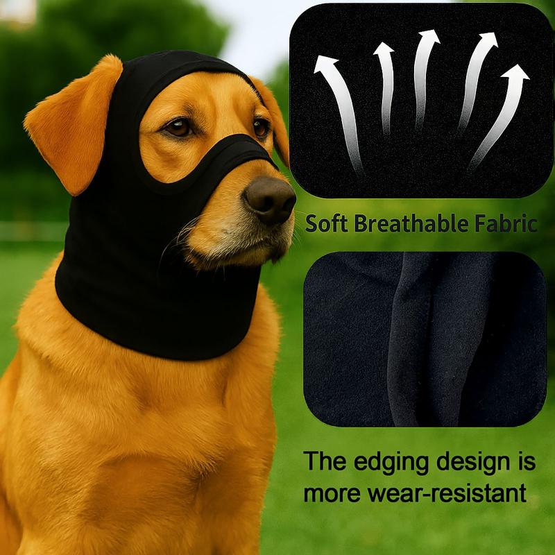 Pet Head Circumference Dog Soothing Head Cover Mask Noise-Proof Ear Cups Outdoor Keep Warm Anti-Freezing Decompress Headgear