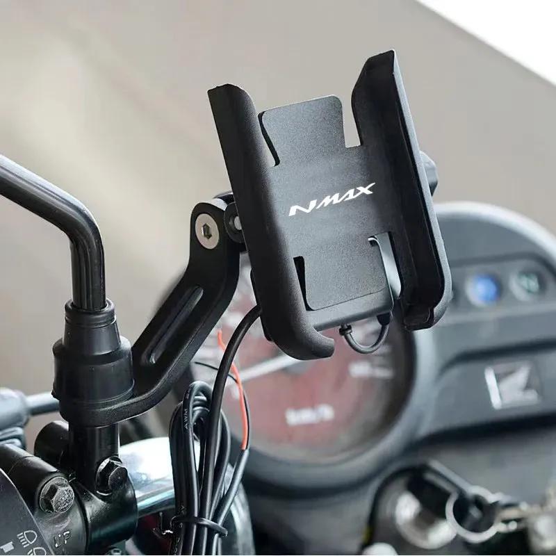 For Yamaha Nmax N-max 125 155 NMAX125 NMAX155 Accessories Motorcycle Handlebar Mobile Phone Holder GPS Stand Bracket