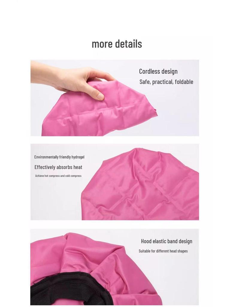 Self-Heating Hair Care Cap for Hot & Cold Use - No Plug Needed