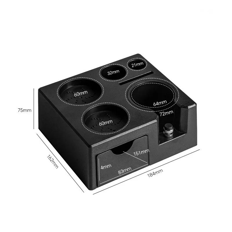 Σταθμός Βάσης για Tamper Espresso ABS Θήκη Οργανωτής για Portafilter Καφέ για Λαβές 51-58mm Αξεσουάρ Καφέ Χρήση Καφετέριας