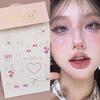 Miumi - Lace Up Bow & Heart Adhesive Face Gem Makeup Decoration