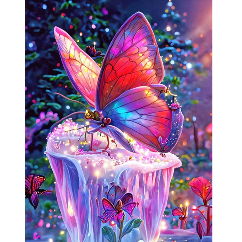 5D Diamond Painting, Peony Flower Sticker Diamond Cross Stitch Decorative Painting