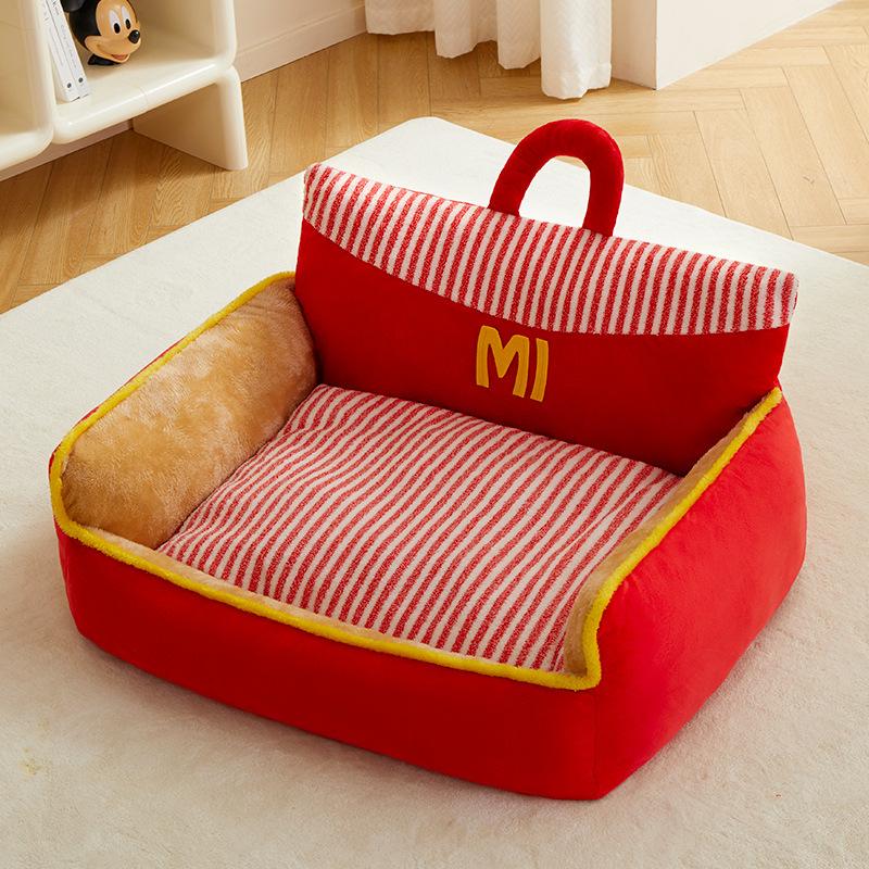 Winter Removable and Washable Pet Sofa Nest Warm Dog Nest Small Dog Teddy Pet Nest