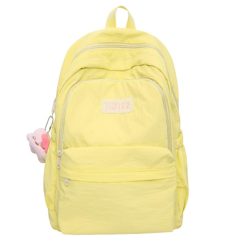 Schoolbag High Value Ins Style Schoolbag Female Junior High School Girl High School College Student Backpack Lightweight Simple Small Fresh Backpack