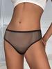 Womens Low Rise Mesh Panties Breathable Sheer Design Pool Party Underwear