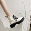 Martin Boots White British Autumn New Everything Women Boots Retro Thick Bottom Fried Street Tide Instagram Cool White Boots