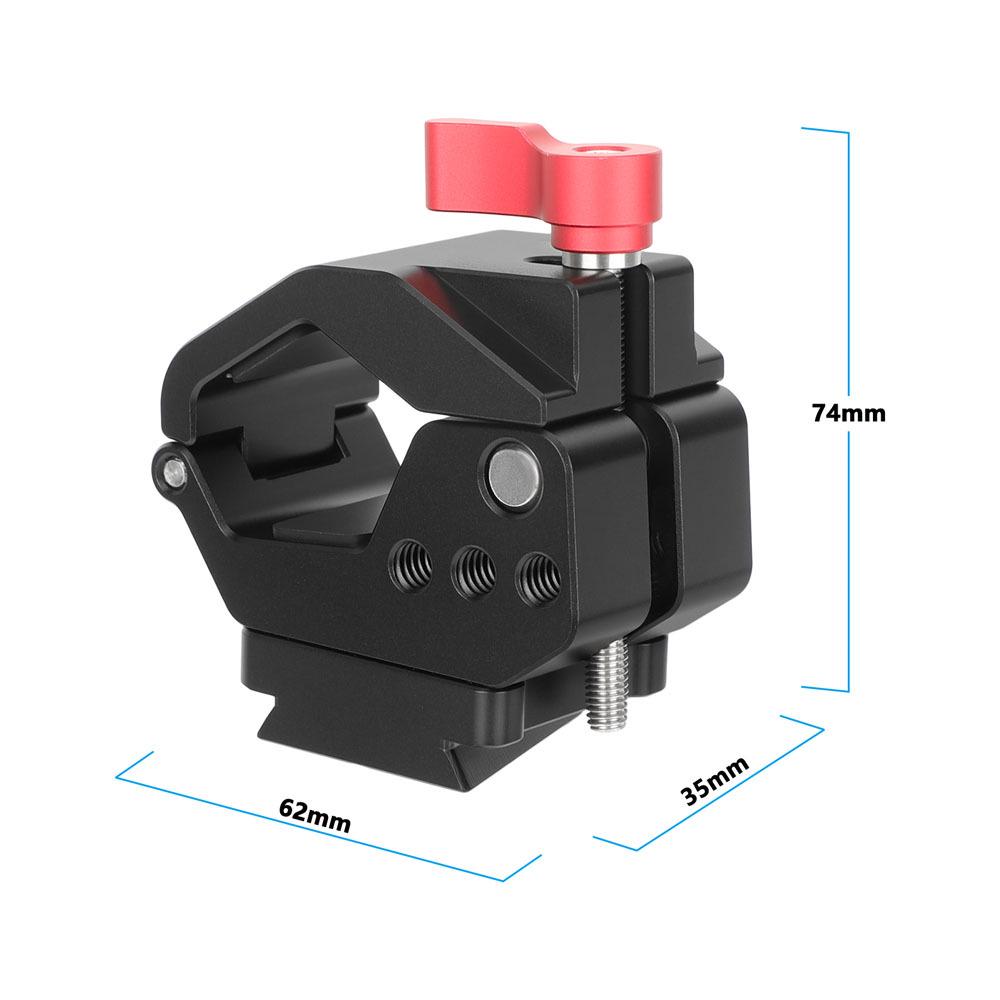 HDRIG 25-35mm Heavy Duty Rod Clamp Adapter with V-Mount Quick Release Plate 3841