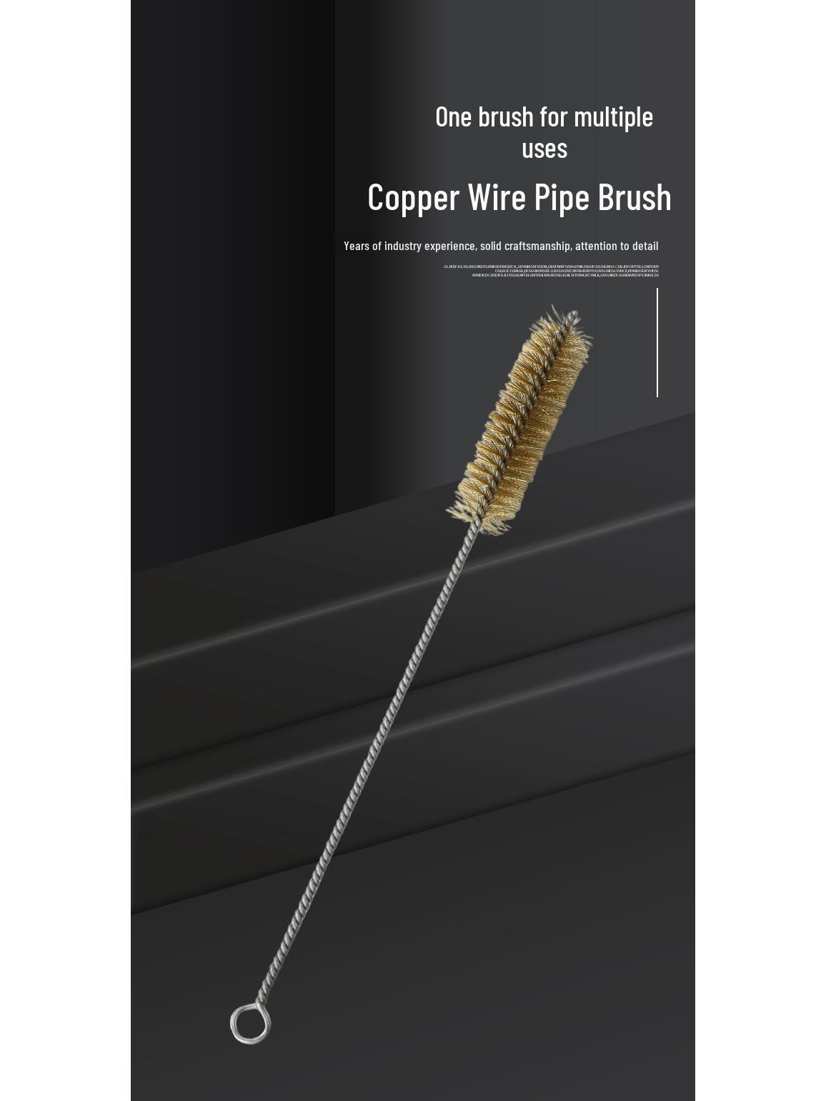 

Stainless Steel Wire Brush for Cleaning, Polishing, Derusting, Deburring, and Rust Removal with M6 Screw and Round Inner Hole