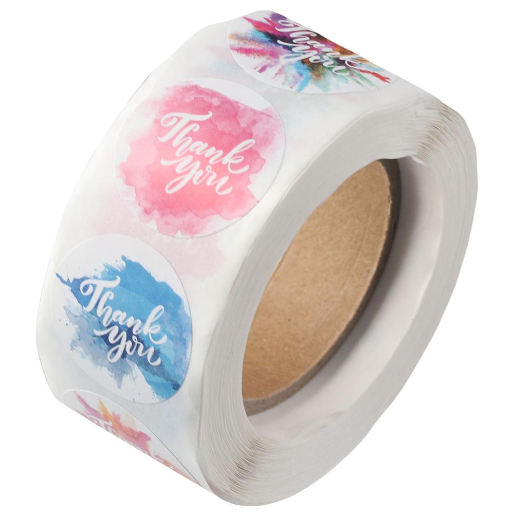 

500Pcs 500Pcs Label Stickers Self Adhesive Sticker Roll Label Thank You Sticker Small Business